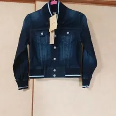 CAMDIGO★ショート丈　デニムジャケット　ダークブルー／Sサイズ