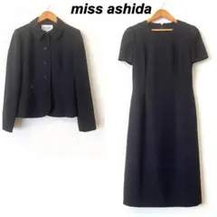 ミスアシダ 7 ジャケット　ワンピース セットアップ 濃紺　ネイビー
