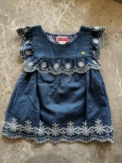 【美品】Kate spade デニムワンピースチュニック 100cm