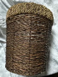 天然素材かご　直径20cm高さ20cm 6号鉢サイズ　鉢カバー　ゴミ箱