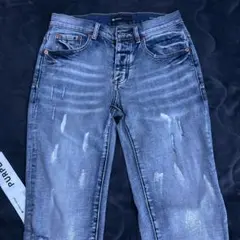 PURPLE BRAND ダメージデニムパンツ 28