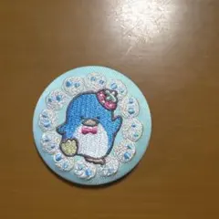 サンリオ 刺繍缶バッジ タキシードサム 新品