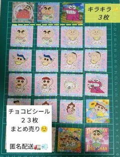 クレヨンしんちゃん チョコビシール　２３枚/まとめ売り