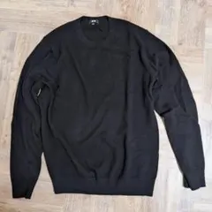 UNIQLO ユニクロ カシミヤ クルーネックセーター 黒 M メンズ