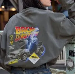 Lサイズ ブラック Tシャツ バック・トゥ・ザ・フューチャー