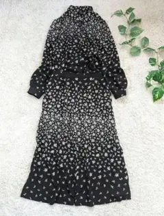 美品！レリアン セットアップワンピース 花柄 9 シャツワンピース ボタニカル