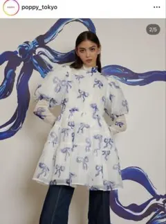 【完売品】POPPY×SISTAR JANE コラボリボンワンピース Sサイズ