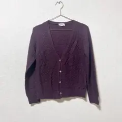 PERSON'S パープル カーディガン Lサイズのサムネイル