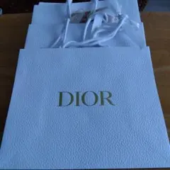 Dior 紙袋 ホワイトリボン付き 小型４枚