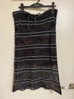 【匿名配送】韓国製★レディース★スカート★黒×黄色×白×青×グレイ×オレンジ