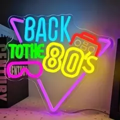 光る看板New最安値ネオン祭り・Back to The 80'Sネオンサイン u