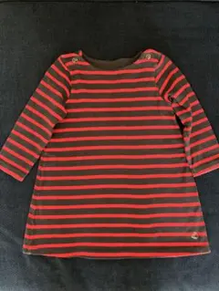 プチバトーストライプ ワンピース 24m