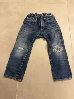 DENIM DUNGAREE デニム＆ダンガリー デニムパンツ ダメージ加工 - メルカリ