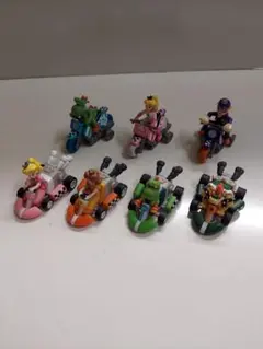 マリオカート フィギュアセット 7体+プルバックカー4個