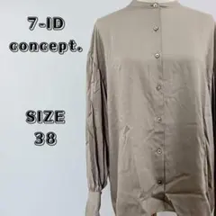 7-ID concept. ブラウス 長袖 レディース ブラウン 38のサムネイル
