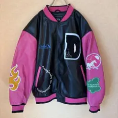 ZARA スタジャン XL ブラック/ピンク