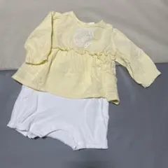 イエローロンパース 80㎝