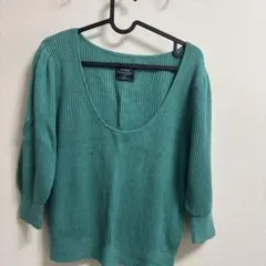 Abercrombie & Fitch グリーン Vネック セーター S