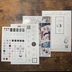 背景シート　香水ステッカー　セット　隠れ工房GreenOcean