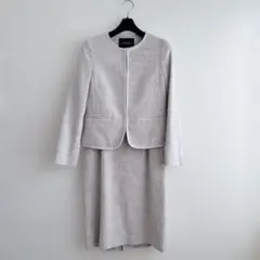 美品　ワンピース　ジャケット　セットアップ　フォーマル　ママスーツ　ベージュ