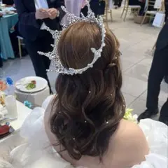 クラウンティアラ　ティアラ　結婚式　披露宴　ドレス　小物　ヘアアクセサリー