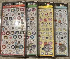 SNOOPY スヌーピー ボンボンドロップシールmini ミニ 4種セット