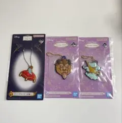 ディズニープリンセス　一番くじ　E賞　G賞　チャーム　3個セット