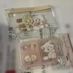 LIL ala mode ビニールポーチ＆ピルケース 2点セット