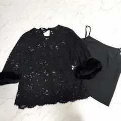 【未使用✨️】グレースコンチネンタル ファーカフスレーストップ 上品 取り外し◎のサムネイル