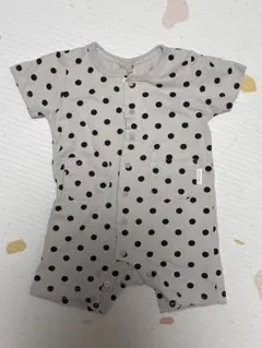 petit main 水玉ロンパース 80cm
