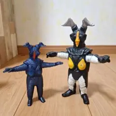 昭和レトロ 光戦隊マスクマン 地底王子イガム 地底忍フーミン ソフビ