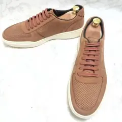 美品 コールハーン パンチング レザー スニーカー 27cm COLEHAAN