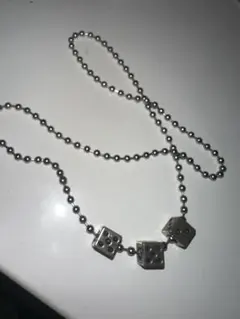 サイコロモチーフ ネックレス silver925