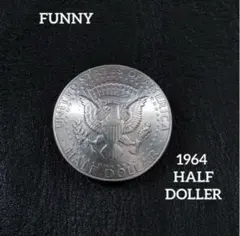 FUNNY ファニー　ケネディ　　　50¢ 銀貨　コンチョ　1964年