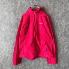 超ビッグサイズ　Columbia フルジップ フリースジャケット ピンク XL