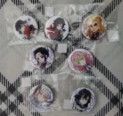 鬼滅の刃カフェ マチ★アソビコラボ 32mm くじ引き缶バッジ 7個セット