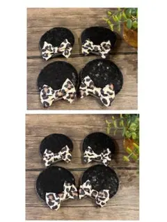 (専用)ディズニーヘアピンヒョウ柄C.D4セット