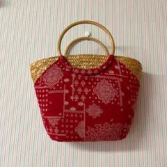 バンダナかごバック　期間限定！　 更にお値下げ♪のサムネイル