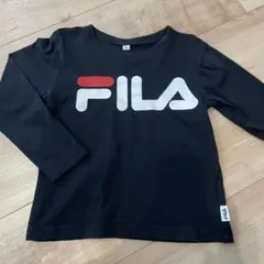 値下げ中‼️FILA 黒 長袖Tシャツ120cm