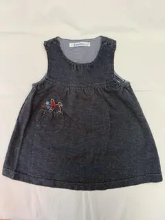 familia ダークグレー ノースリーブワンピース 80