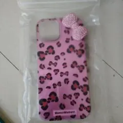 MemorMoment ヒョウ柄ピンクiPhone15ケース