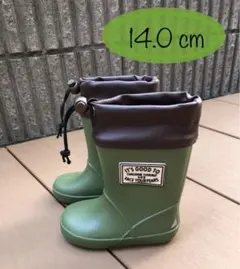 BREEZE レインブーツ　カーキ　14.0cm