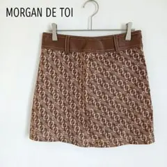 希少 Y2K モルガン MORGAN DE TOI 総柄ミニスカート フランス製のサムネイル