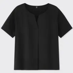 UNIQLO マーセライズコットンキーネックT　ユニクロのサムネイル
