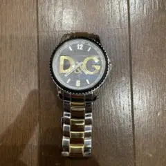 D&G アナログ腕時計 シルバー/ゴールド