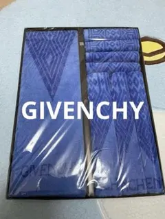 GIVENCHY タオルセット 青色 ギフトボックス入り