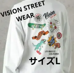 VISION STREET WEAR/ロゴ刺繍 ロンTメンズレディースサイズL