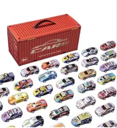 ミニカーセット 48台 赤いコンテナ付き