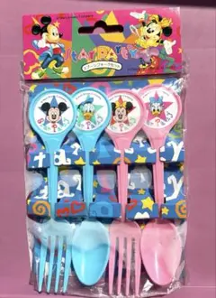レトロ ディズニー カトラリー スプーン フォーク ミッキー ミニー 新品