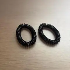 ヘアゴム　二つセット　黒
